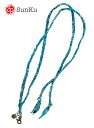 Sunku サンク BANDANA MULTI SHOULDER STRAP バンダナ マルチ ショルダー ストラップ TURQUOISE ターコイズ ネックストラップ スマホショルダー