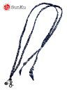 Sunku サンク BANDANA MULTI SHOULDER STRAP バンダナ マルチ ショルダー ストラップ NAVY ネイビー ネックストラップ スマホショルダー(2)