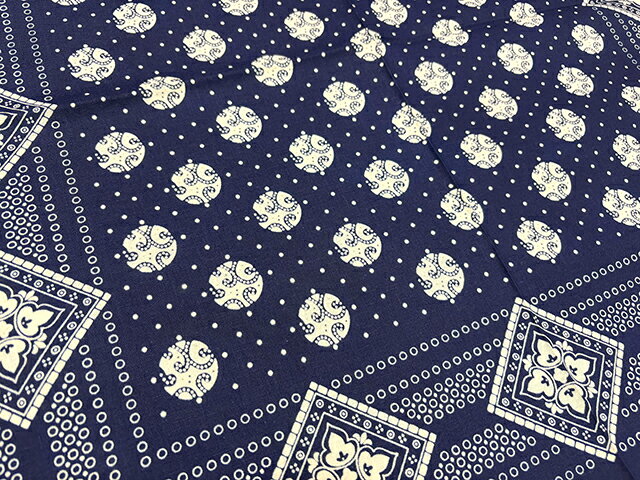 WAREHOUSE ウエアハウス　Lot 5244 BANDANA　GEOMETRIC　幾何学模様　バンダナ　H57cm×W59cm