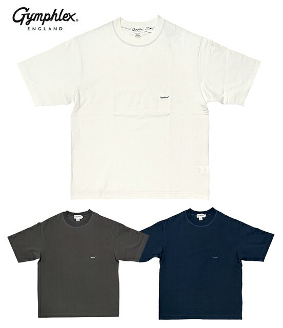Rakuten - Gymphlex ジムフレックス　ロゴ刺繍 半袖 ビッグTシャツ　半袖　ヘビーウェイト　ボックスシルエット　Men's メンズ　Women's ウーマンズ　2026SS