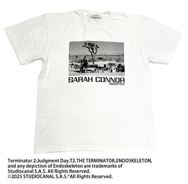 Johnbull ジョンブル　TERMINATOR2 SARAH CONNIR(01)　Tシャツ　WHITE 半袖