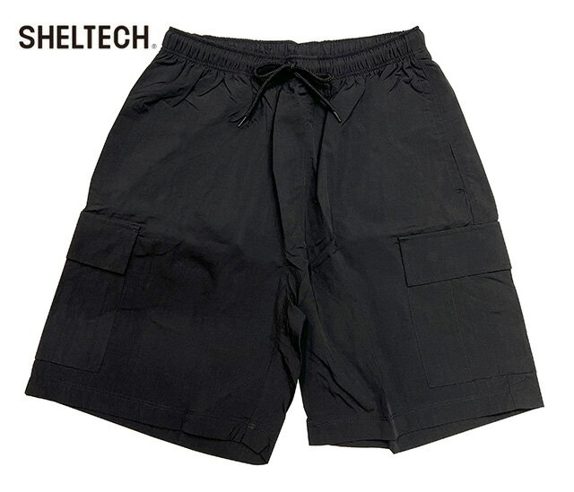 乐天商城 - SHELTECH シェルテック　CARGO SHORTS カーゴパンツ　2色（BLACK/BEIGE）　遮熱　接触冷感　紫外線防止　軽量　吸水速乾　2026SS