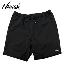 【SALE 20%OFF】NANGA ナンガ DotAir COMFY SHORTS ドットエア コンフィー ショーツ P.BLACK ブラック 通気性 吸汗速乾性 ストレッチ性 ハーフパンツ 2025SS
