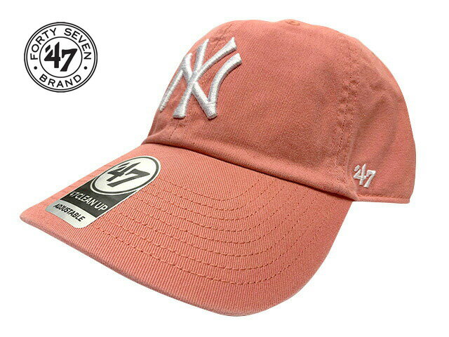'47 フォーティーセブン CLEAN UP クリーンアップ ISLAND RED アイランドレッド NEW YORK YANKEES ニューヨーク・ヤンキース CAP キャップ 帽子 定番キャップ