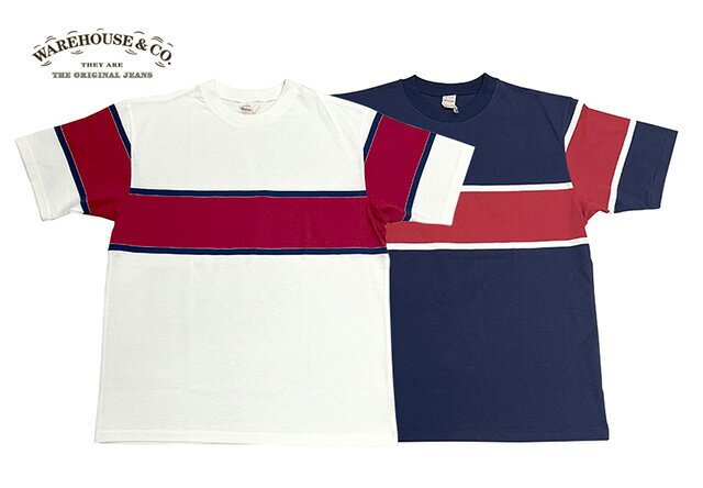 󥰥ȡ㤨WAREHOUSE ϥLot 4107 PANEL BORDER TEEѥͥ ܡ ȾµTġ2OFF/NAVYˡפβǤʤ11,550ߤˤʤޤ