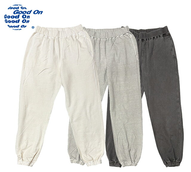 Rakuten - Good on グッドオン　TERRY JOGGER PANTS テリー ジョガー パンツ　Ladies' レディース　ONEサイズ　スウェットパンツ　3色(P-NATURAL/P-ASH/P-BLACK)