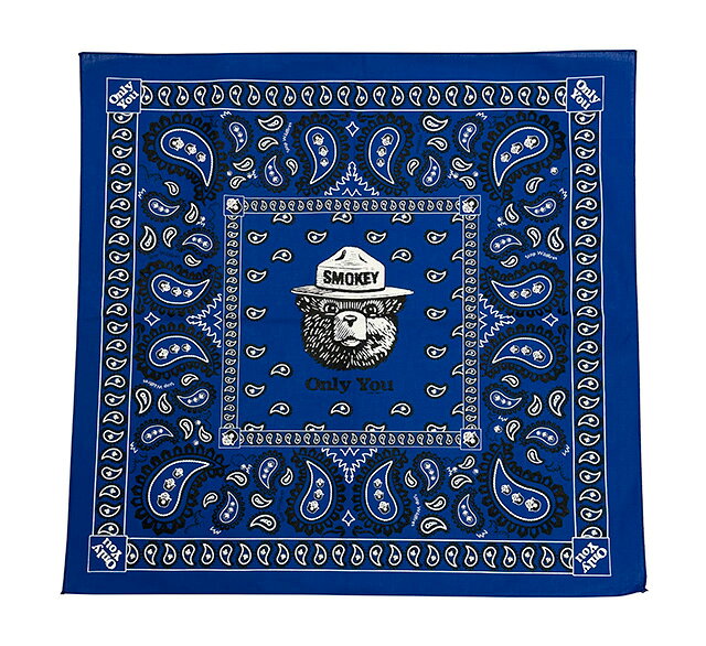SMOKEY BEAR スモーキーベア　ネイチャープリント　SMOKEY PAISLEY　2色（RED/BLUE...