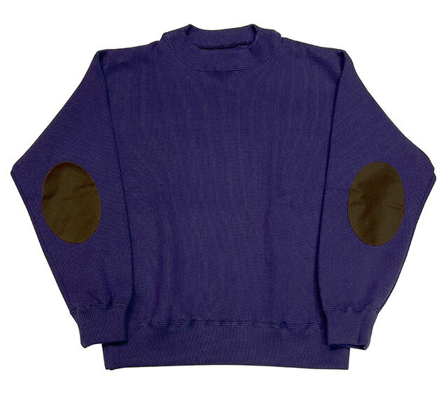 【SALE 30%OFF】GYPSY&SONS ジプシー＆サンズ　ELBOW PACTH KNIT SEW　エルボーパッチニットソー　4色(BLACK/IVORY/PURPLE/ORENGE)　日本製