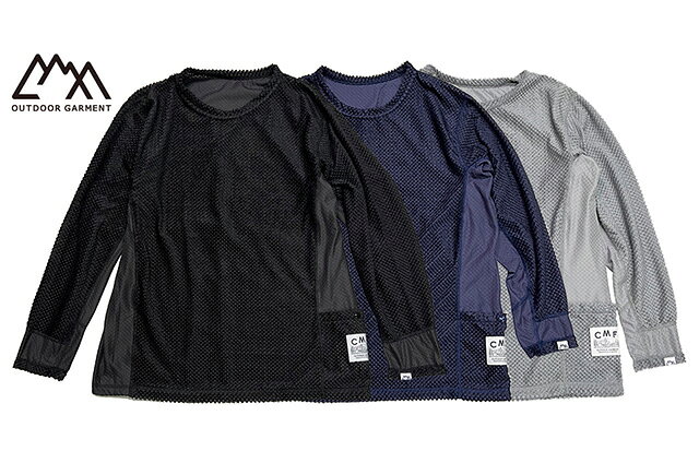 Rakuten - CMF OUTDOOR GARMENT コムフィ アウトドア ガーメント　CMF OCTA L/S TEE MOD オクタ ロングスリーブ Tシャツ モッド　長袖　ロンT　3色(BLACK/EGG PLANT/GRAY)　COMFY 　2025FW　吸汗速乾　軽量　遮熱/断熱