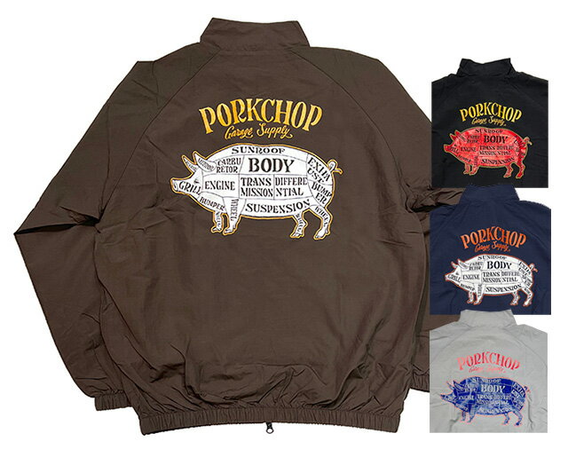 PORKCHOP GARAGE SUPPLY ポークチョップ ガレージ サプライ　PORK BACK NYLON JKT　ポークバックナイロ..