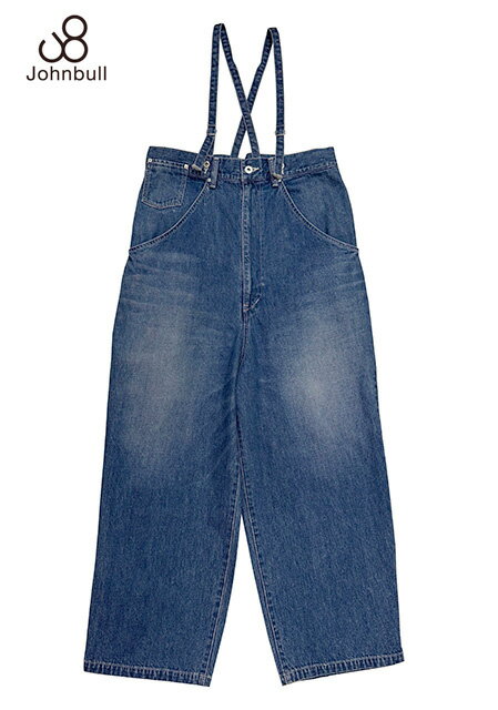乐天商城 - Johnbull ジョンブル　デニム エンジニア オーバーパンツ　015:ユーズド加工　size:SS　JL253P06　LADY'S　レディース　サロペット　オーバーオール