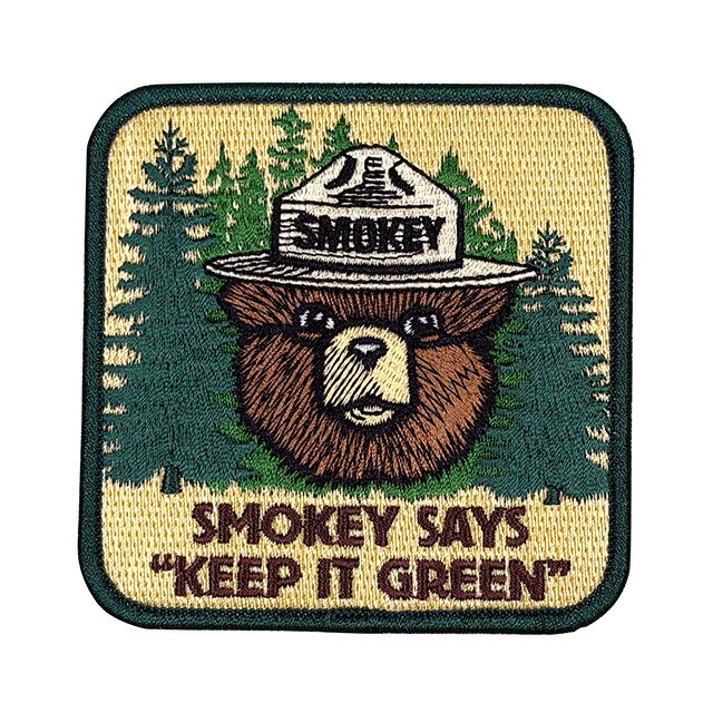 Rakuten - SMOKEY BEAR スモーキーベア　SMOKY KEEP IT GREEN パッチ ワッペン