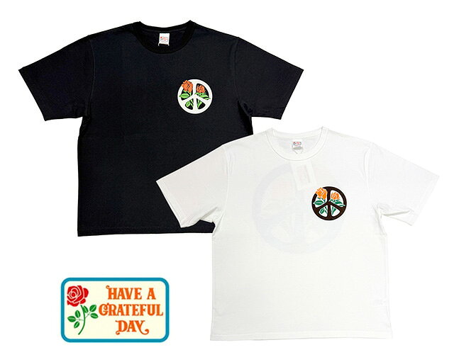 Rakuten - HAVE A GRATEFUL DAY ハブ ア グレイトフル デイ　BLOOMING PEACE TEE　ブルーミング ピース　Tシャツ　2色(BLACK/WHITE)　半袖　GOWEST　GOHEMP　2026SS