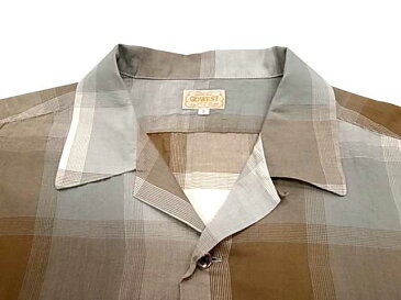 ★SALE 20%OFF★ GOWEST　ゴーウェスト　OUT OF BORDER SHIRTS／BIG CHECK　アウトオブボーダー　半袖シャツ　チェック