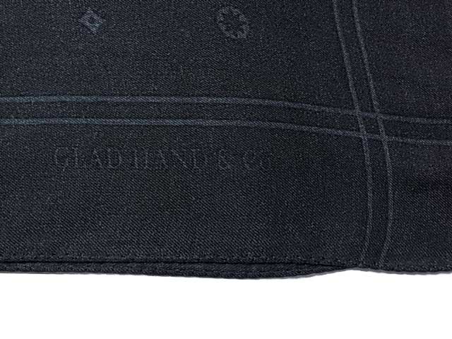 GLAD HAND グラッドハンド　Bandana Stole ”Monogram”　バンダナ　ストール　モノグラム　2色（BLACK/BROWN）