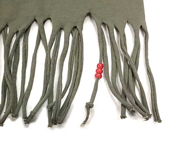 GAIJIN MADE ガイジンメイド　フリンジカットソー　3色(NATURAL/GREY/OD)　LADYS レディース