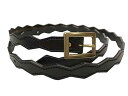 【SALE】 KINARI キナリ GIZA GIZA BELT ギザギザ ベルト ブラック ペーパーマイクxミズイロ