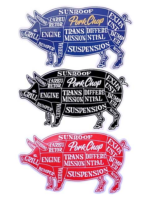 PORKCHOP GARAGE SUPPLY ポークチョップ ガレージサプライ　PORK STICKER ステッカー