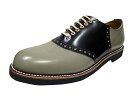 GLAD HAND グラッドハンド × REGAL リーガル SADDLE SHOES サドルシューズ グレー×ブラック 牛革