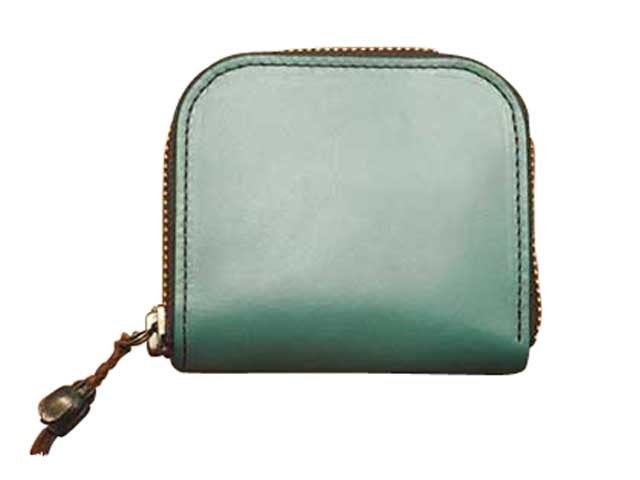 【受注生産】KUBIKI LEATHER　クビキレザー　ROUND ZIP HALF WALLET ラウンドジップ ハーフ ウォレット　ハンドメイド　手作り