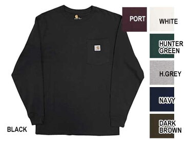 Carhartt カーハート K126 L/S POCKET TEE　ロングスリーブ　ポケット　Tシャツ　長袖　7色