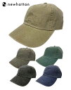 NEWHATTAN j[nb^@pigment dyed baseball low caps sOg_C [ Lbv Xq@5FiKHAKI/OLIVE/BLACK/BLUE/GREENj