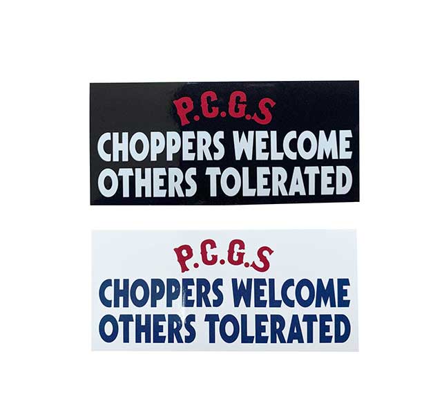 PORKCHOP GARAGE SUPPLY ݡå 졼ץ饤CHOPPERS WELCOME STICKER åѡ...