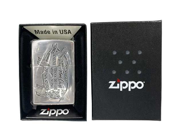 PORKCHOP GARAGE SUPPLY ポークチョップ ガレージ サプライ　PORK ZIPPO ポーク ジッポ　ライター　レギュラーサイズ　SILVER　オイルライター　MADE IN U.S.A　2025年モデル