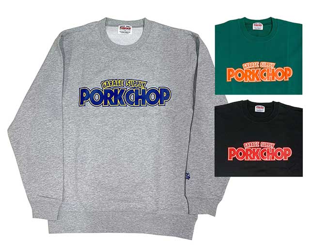 PORKCHOP GARAGE SUPPLY ݡå 졼ץ饤2nd BLOCK SWEAT ֥å ...