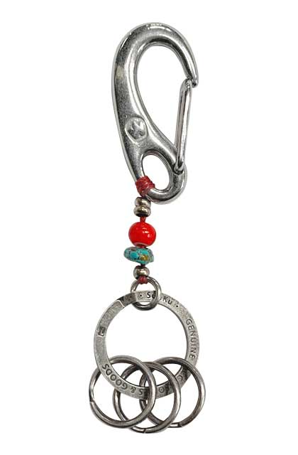 Rakuten - Sunku サンク　Wichard Key Ring ウィチャード キーリング　Red レッド　Wichard社製　カラビナ　ターコイズ　天然石