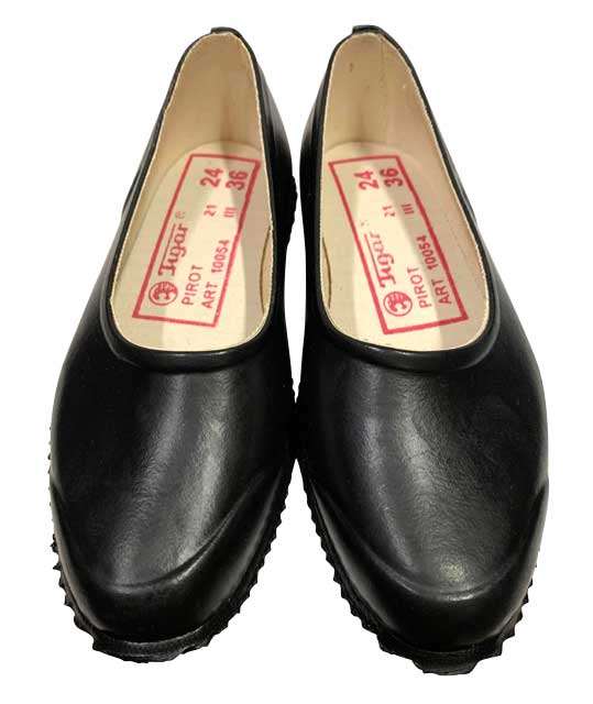 OPANAK オパナック　SLIP-ON RUBBER SHOES スリッポン ラバー シューズ　BLACK ブラック　レインシューズ　フラットシューズ　パンプス