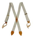 Nigel Cabourn ナイジェル・ケーボン　U.S. ARMY SUSPENDER LINEN　アーミー サスペンダー　リネン　麻　1-102　IVORY アイボリー　8048-00-64001