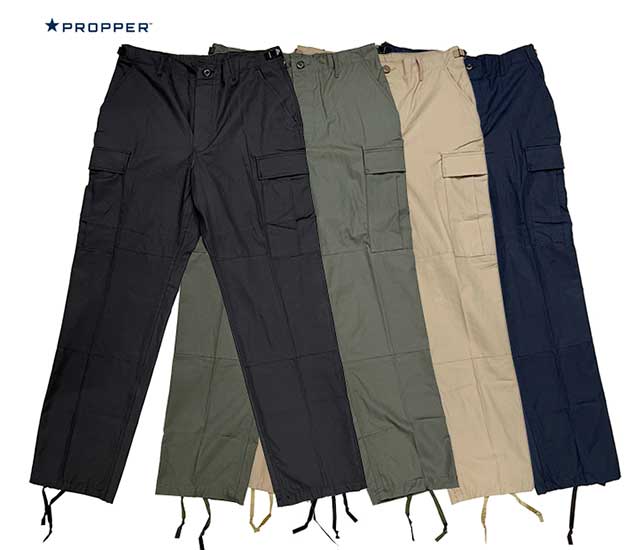 PROPPER プロッパー　BDU TROUSER トラウザー　コットン100％ 4色（BLACK/OLIVE/KHAKI/DARK NAVY）