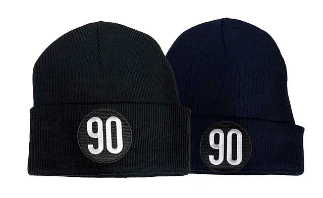 NINETY CLOTHING ナインティクロージング　90　BEANIE ビーニー ニットキャップ　帽子　2色(BLACK/NAVY)