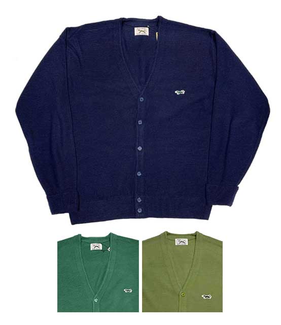 Penneys SportsWear ペニーズ FOX CARDIGAN フォックス カーディガン キツネ刺繍 アクリル100 3色(NAVY/GREEN/L.GREEN) 22FW