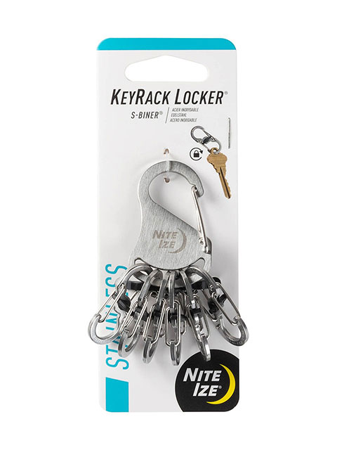 NITE IZE ナイトアイズ　STAINLESS KEYRACK LOCKER ステンレス　キーラックロッカー　カラビナ