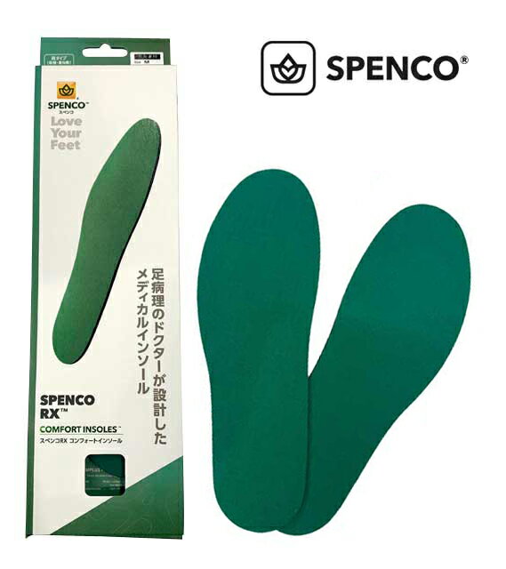 SPENCO RX スペンコRX　COMFORT INSOLES コンフォート インソール　中敷き　男女兼用　衝撃吸収　高反発機能　全米病理学会推奨製品