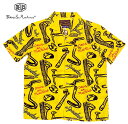 Deus ex Machina デウスエクスマキナ Specter Tools Ss Shirt スペクター ツールズ ショートスリーブ シャツ CANARY YELLOW カナリアイエロー 綿100% 半袖シャツ 開襟シャツ 2025SS