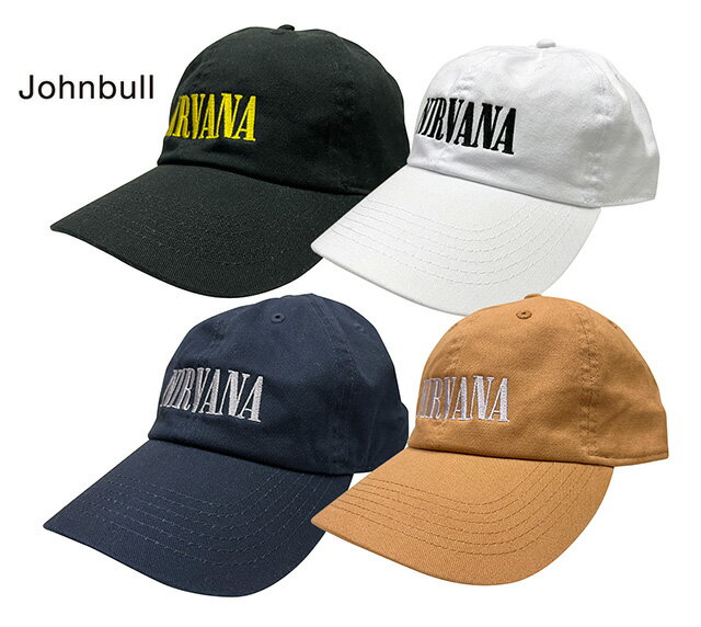 Johnbull ジョンブル NIRVANA キャップ 4色(BLACK/WHITE/NAVY/BROWN)
