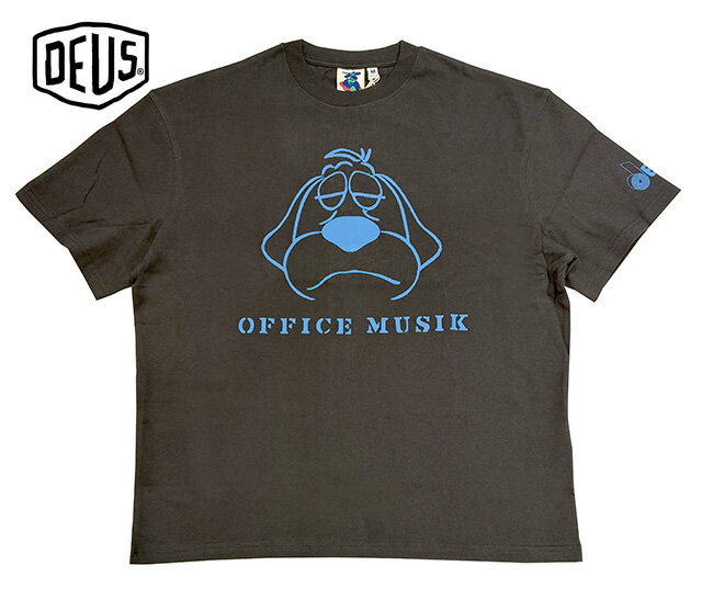 Rakuten - Deus ex Machina デウスエクスマキナ　OFFICE MUSIQUE TEE　オフィス ミュージック Tシャツ　半袖 　ANTHRACITE　2026SS