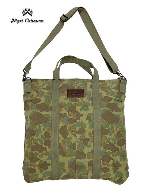 Rakuten - Nigel Cabourn ナイジェル・ケーボン　HELMET BAG DUCK HUNTER CAMO　ヘルメットバッグ ダックハンターカモ　迷彩　MADE IN JAPAN