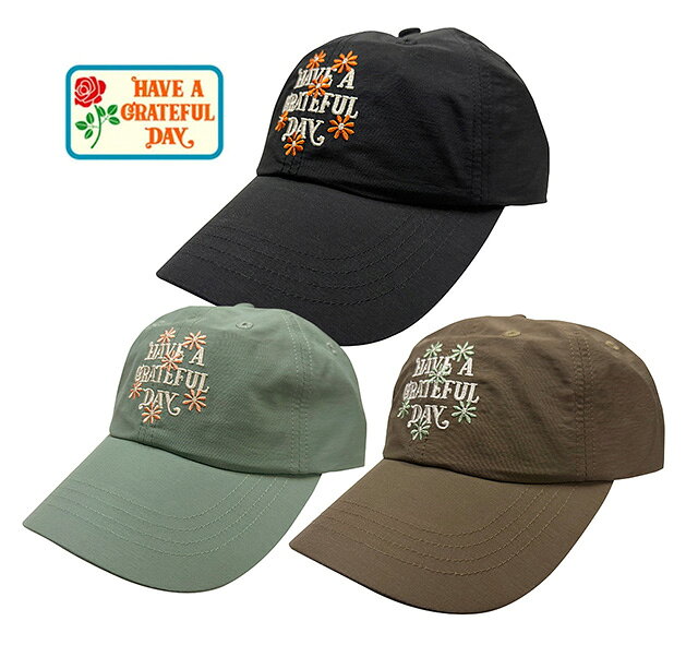 Rakuten - HAVE A GRATEFUL DAY ハブ ア グレイトフル デイ　6PANEL CAP 6パネル キャップ　BLOOM　3色（BLACK/OLIVE BROWN/SAGE BLUE）帽子　2026SS　GOWEST GOHEMP