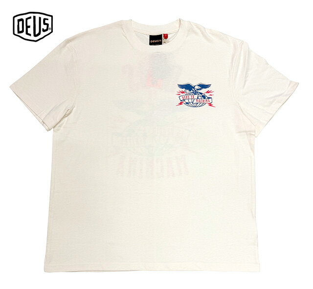 Rakuten - Deus ex Machina デウスエクスマキナ　CLAW-SOME WHIZZ TEE　クローサム フウィズ Tシャツ　半袖 　DIRTY WHITE ダーティホワイト　2026SS