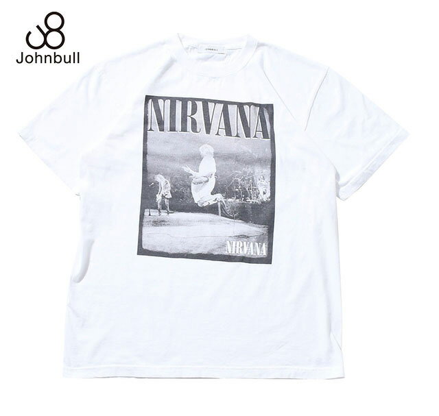 Johnbull ジョンブル　NIRVANA LIVE AT READING TEE　ニルヴァーナ　ライブアトリーディング　Tシャツ　WHITE ホワイト　半袖　アーティストTEE　2026SS