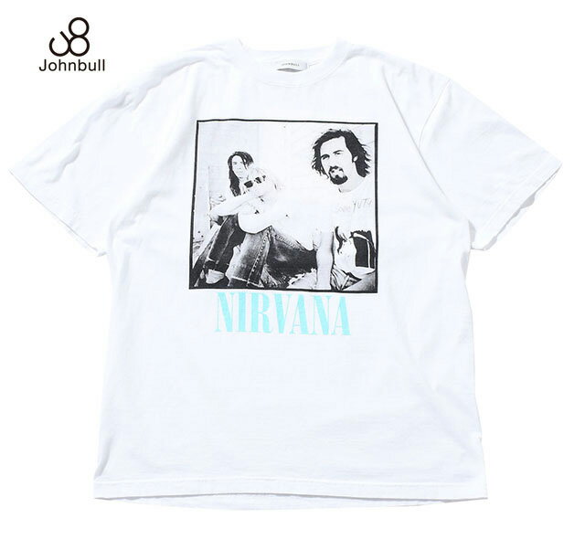 Johnbull ジョンブル　NIRVANA アーティストTシャツ（NIRVANA ／ PHOTO）　WHITE ホワイト　半袖　アーティストTEE　2026SS