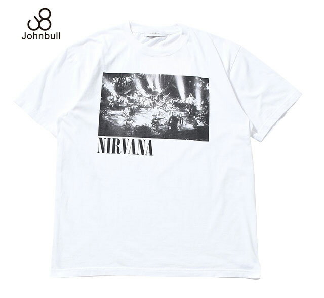 Johnbull ジョンブル　アーティストTシャツ（NIRVANA ／ MTV Unplugged in New York）　WHITE ホワイト　半袖　アーティストTEE　2026SS