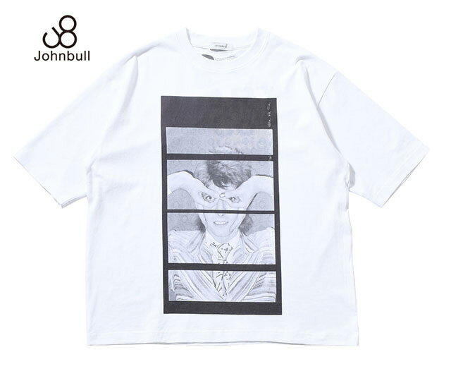 Johnbull ジョンブル　アーティストTシャツ（David Bowie ／ PHOTO））　WHITE ホワイト　半袖　アーティストTEE　2026SS