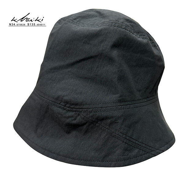 乐天商城 - kha:ki　カーキ　SLUNTED BUCKET HAT　バケットハット　BLACK ブラック　帽子