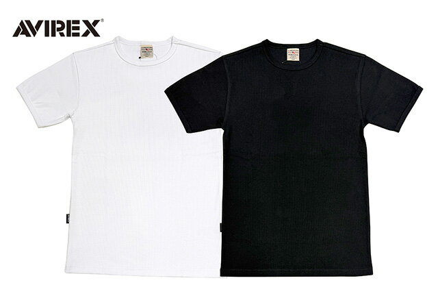 Rakuten - AVIREX アヴィレックス　DAILY TERECO S/S CREW TEE　クルーネック Tシャツ　半袖　2色(WHITE/BLACK)　2026SS