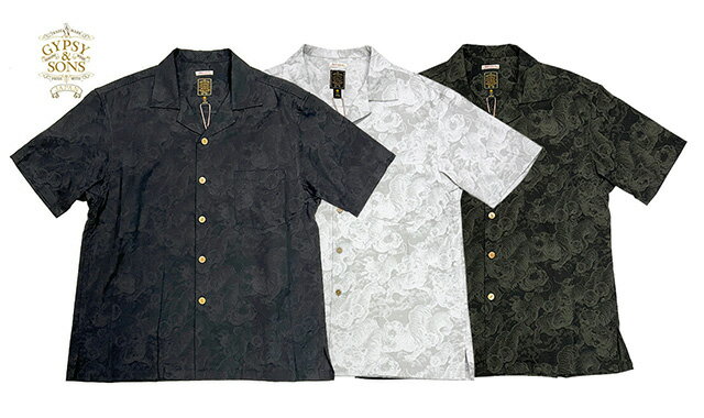 GYPSY&SONS ジプシー＆サンズ　HUNDRED TIGER SHIRTS　百虎シャツ　3色（BLACK/OLIVE GREEN/S/GRAY ）日本製　2026年モデル